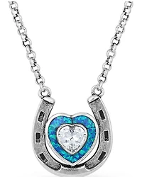 Montana Silversmiths Women's The Love Inside Luck Horseshoe Necklace