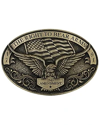 Montana Silversmiths Men's Soaring Eagle Arms Belt Buckle