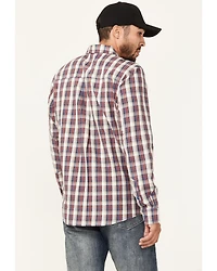 Brothers and Sons Men's Dawson Plaid Print Long Sleeve Button Down Western Shirt