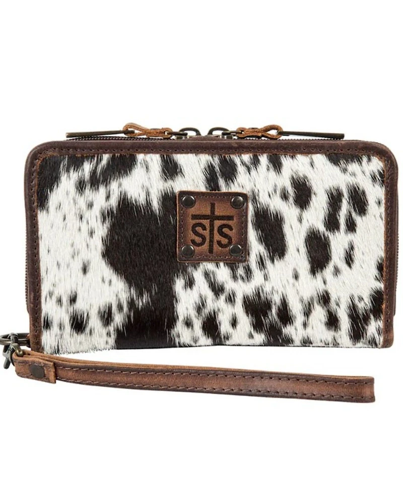 STS Ranchwear By Carroll Kacy Cowhide Organizer Wallet