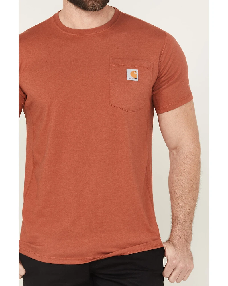 Carhartt Men's Force Relaxed Midweight Logo Pocket Short Sleeve Work T-Shirt