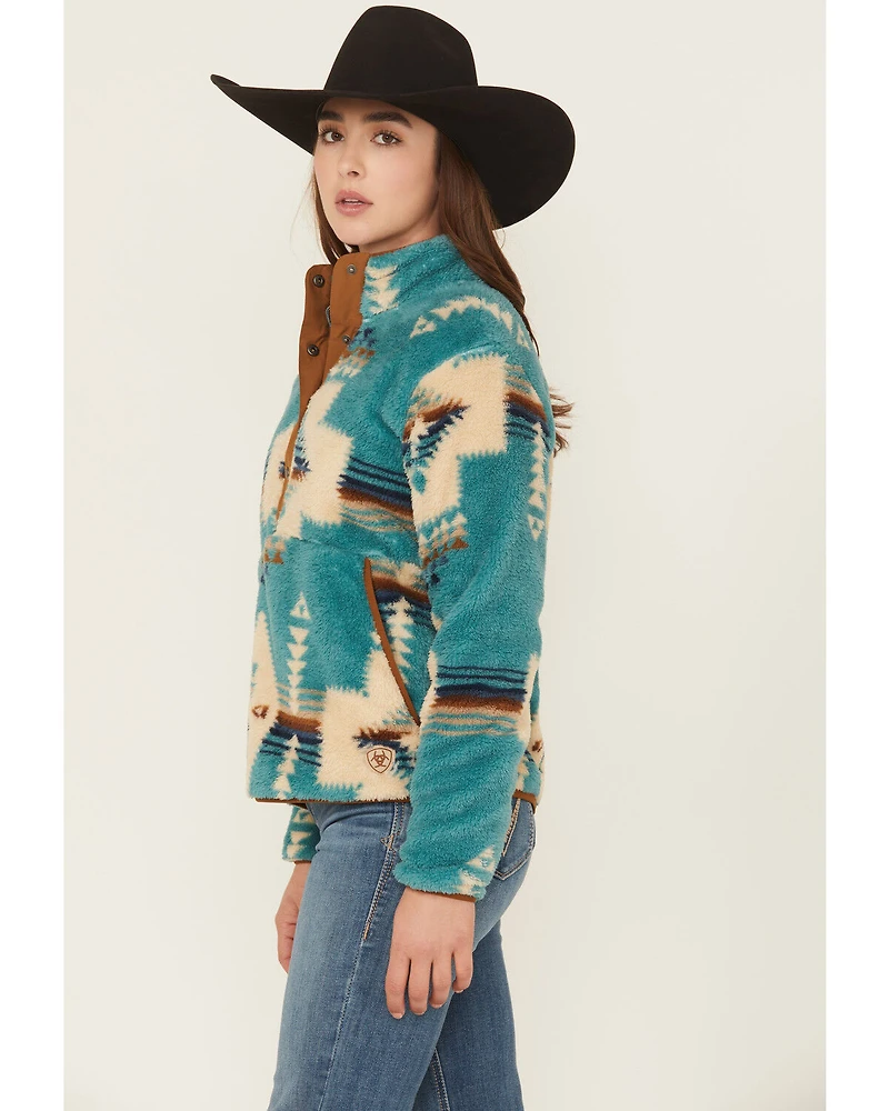 Ariat Women's Southwestern Print Berber Pullover