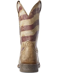 Ariat Men's Circuit Proud American Flag Western Boots - Broad Square Toe