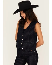 Ariat Women's Denim Lurex Striped Vest