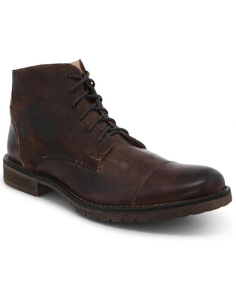 Bed Stu Men's Derek Leather Lace-Up Casual Boot - Cap Toe