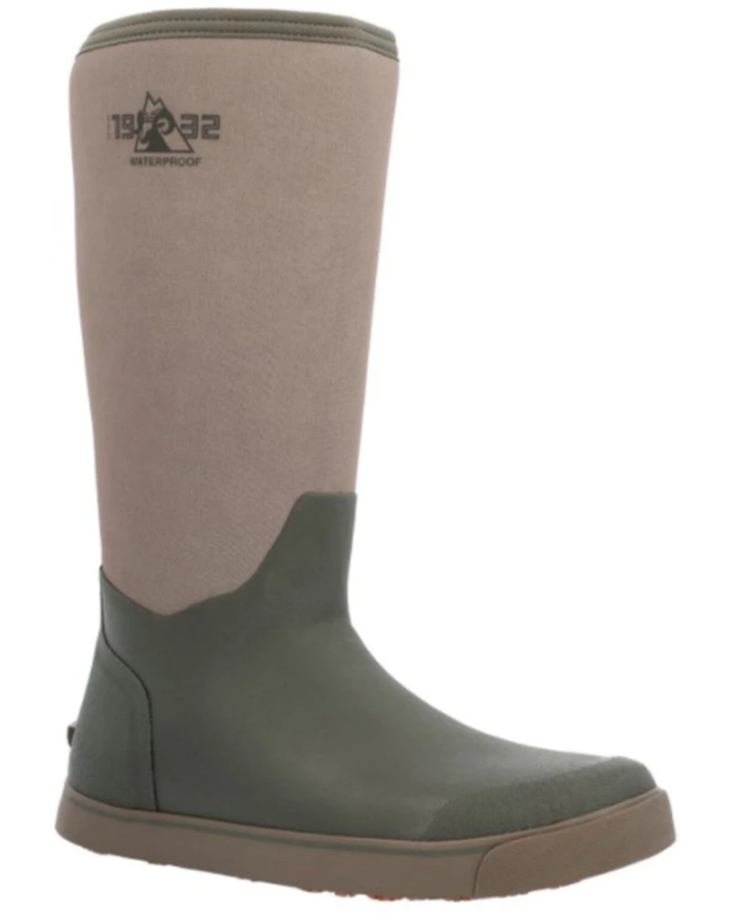 Rocky Men's Dry-Strike Waterproof 16" Pull On Deck Boots - Round Toe