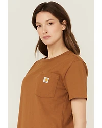 Carhartt Women's Loose Fit Heavyweight Short Sleeve Pocket Tee