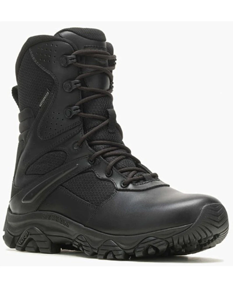Merrell Men's Moab 3 8" Tactical Response Zip Waterproof Boots - Soft Toe