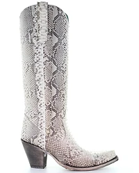 Corral Women's Python Tall Western Boots - Snip Toe