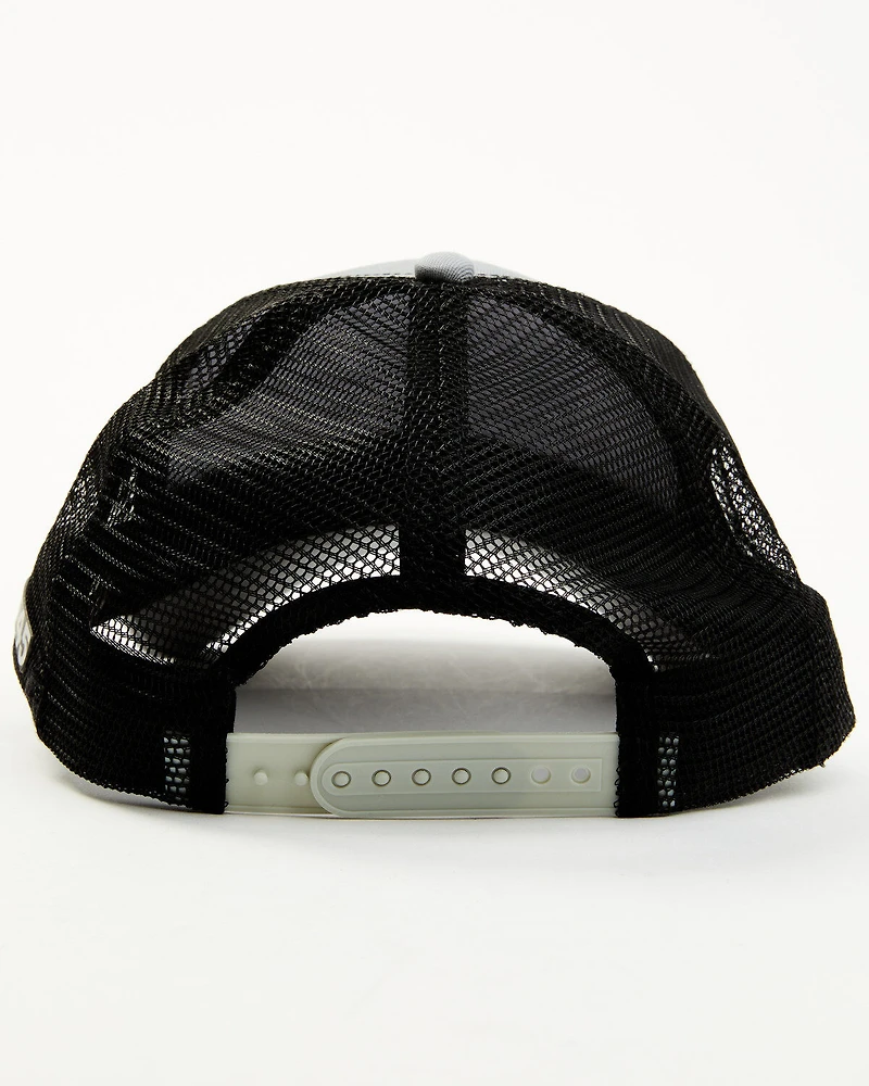 RANK 45® Men's Rubber Logo Flag Patch Mesh-Back Ball Cap