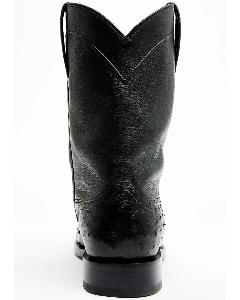 Cody James Black 1978® Men's Carmen Exotic Full-Quill Ostrich Roper Boots - Round Toe