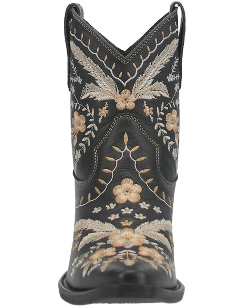 Dingo Women's Primrose Embroidered Floral Western Booties - Snip Toe