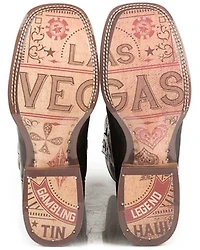 Tin Haul Men's Kings Gambling Legend Western Boots - Broad Square Toe