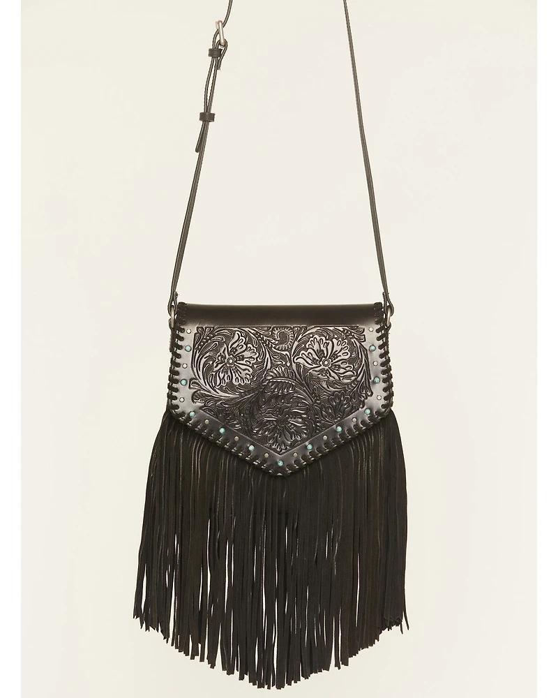 Idyllwind Women's Granada Tooled Fringe Crossbody Bag