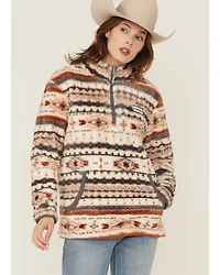 Hooey Women's Boot Barn Exclusive Southwestern Print 1/2 Zip Fleece Pullover
