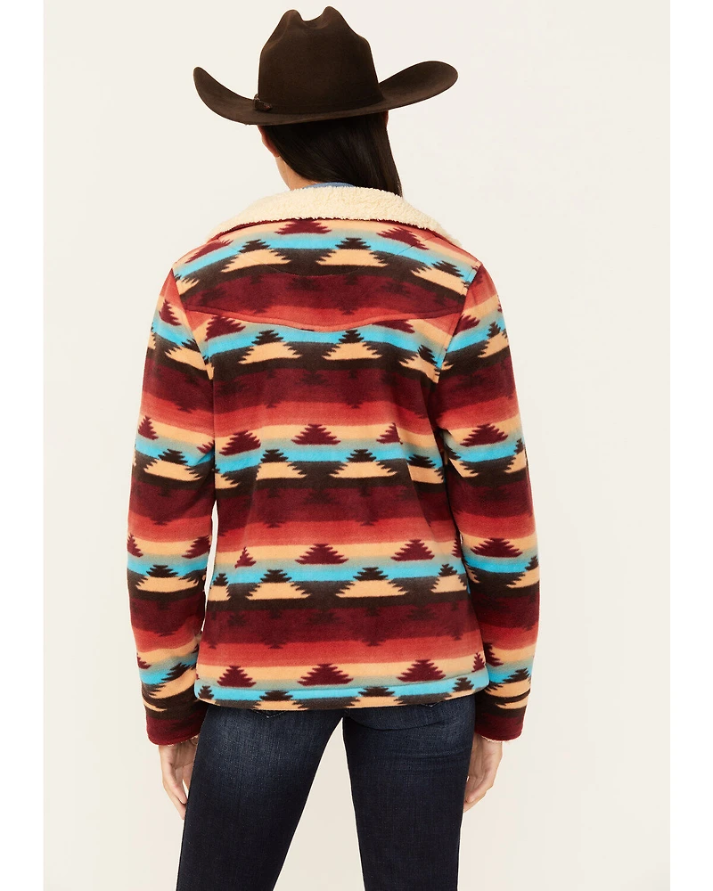 Outback Trading Co Women's Boot Barn Exclusive Southwestern Print Fleece Dawn Jacket