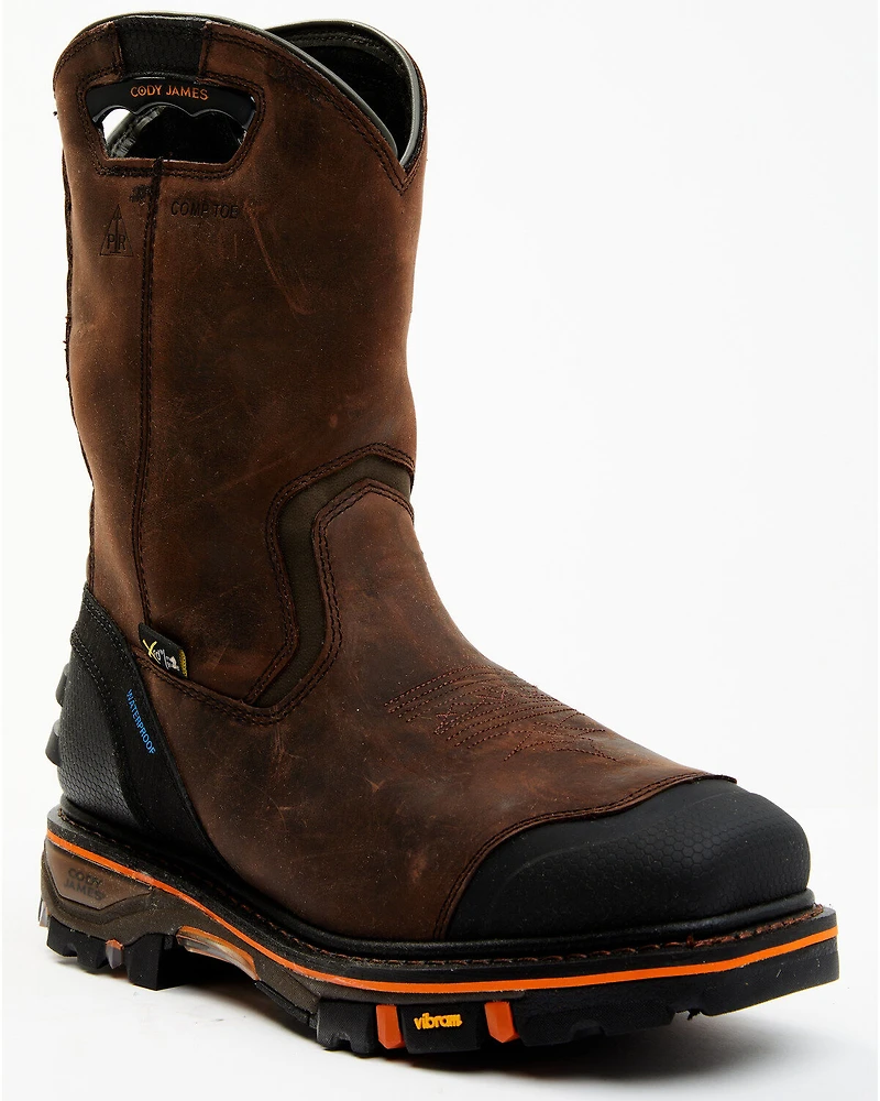 Cody James Men's Waterproof Met Guard Western Work Boots - Composite Toe