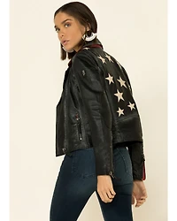 Mauritius Leather Women's Christy Scatter Star Jacket