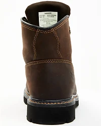 Hawx Men's 6" Oily Crazy Horse Lace-Up Work Boot - Composite Toe
