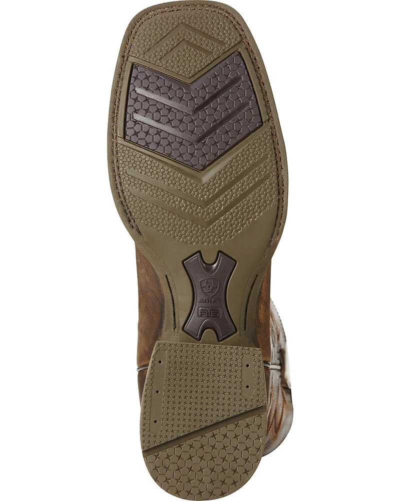Ariat Men's Challenger Branding Iron Western Performance Boots - Broad Square Toe