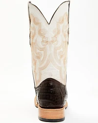Tanner Mark Men's Exotic Caiman Belly Western Boots - Broad Square Toe
