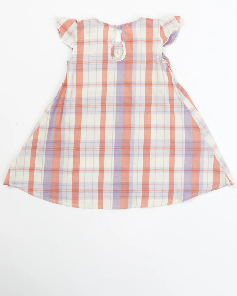 Shyanne Infant Girls' Plaid Print Dress and Diaper Cover Set - 2-Piece