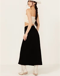 Vibrant Denim Women's Maxi Skirt