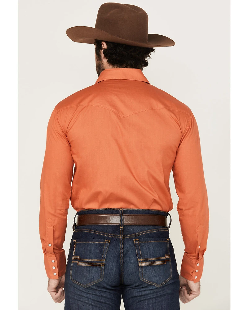 Roper Men's Basic Solid Long Sleeve Western Shirt