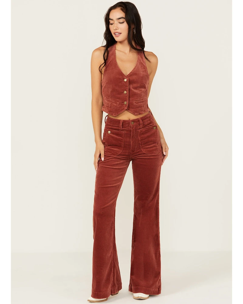 Rolla's Women's East Coast High Rise Corduroy Flare Pants