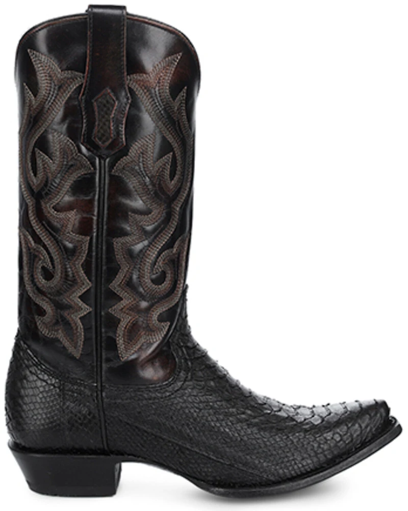 Corral Men's Exotic Python Western Boots - Snip Toe