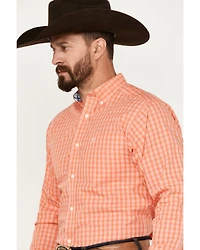 Ariat Men's Wrinkle Free Winston Plaid Print Button-Down Long Sleeve Western Shirt