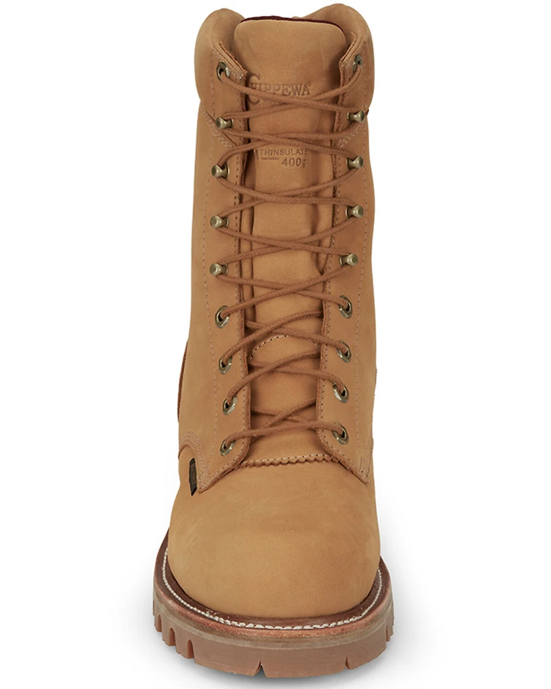 Chippewa Men's 9" Super DNA Lace-Up Waterproof Work Boots - Steel Toe