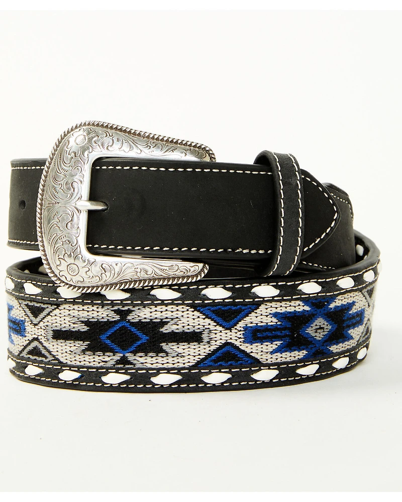 Cody James Men's Southwestern Inlay Tapered Belt