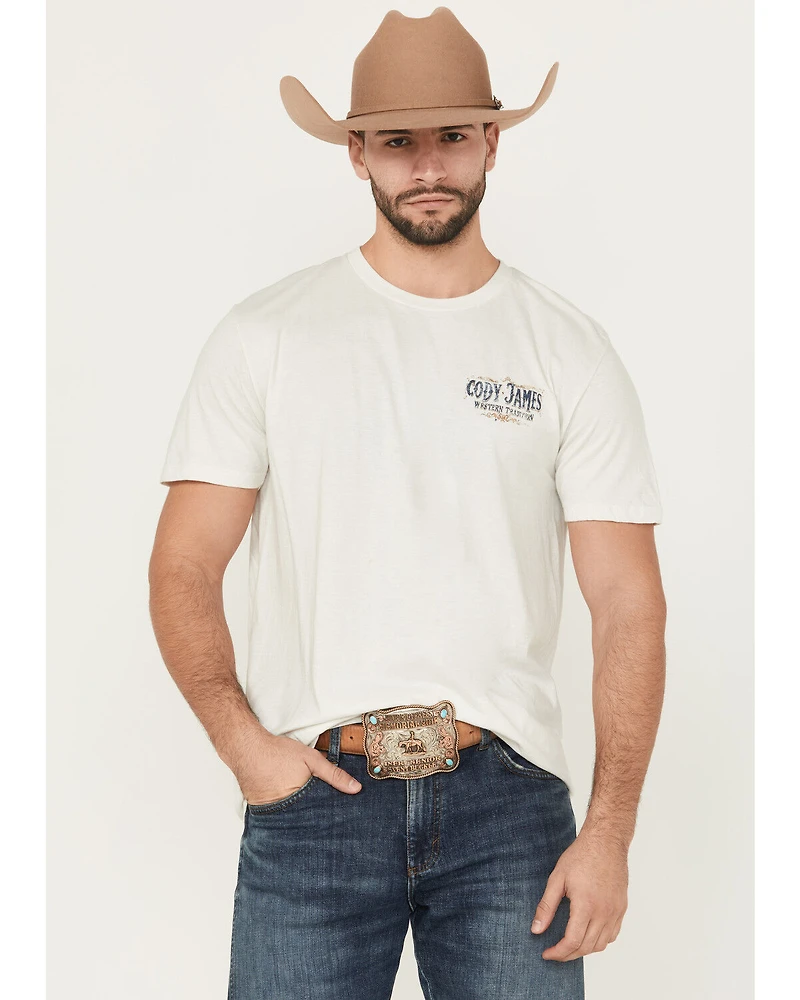Cody James Men's Hunter Eagle Logo Short Sleeve Graphic T-Shirt