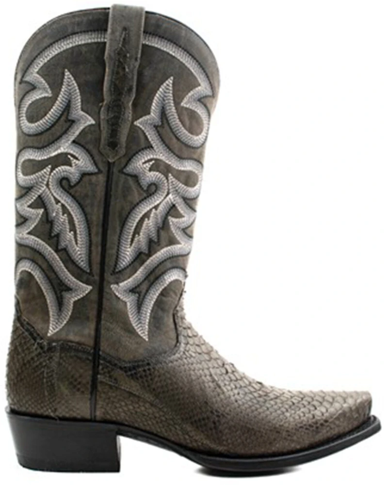 Dan Post Men's Exotic Python Western Boots - Snip Toe