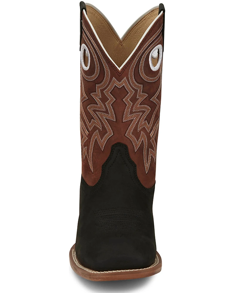 Justin Men's Big News Western Boots - Broad Square Toe