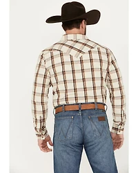 Cody James Men's Sundowner Plaid Print Long Sleeve Western Snap Shirt