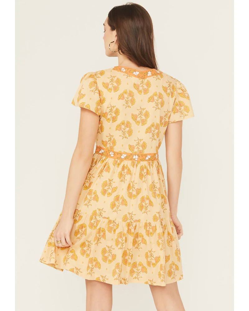 Bila Women's Monaco Floral Border Mini Dress