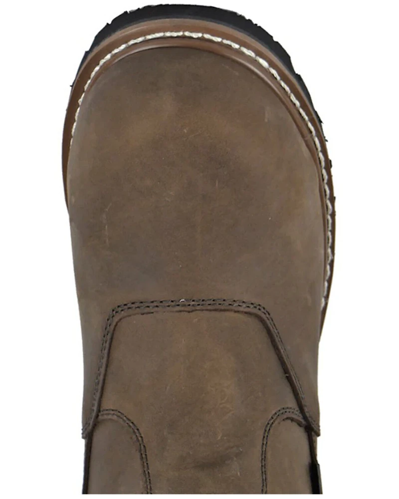 Hoss Men's Buford Logger Pull-On Waterproof Work Boots - Composite Toe