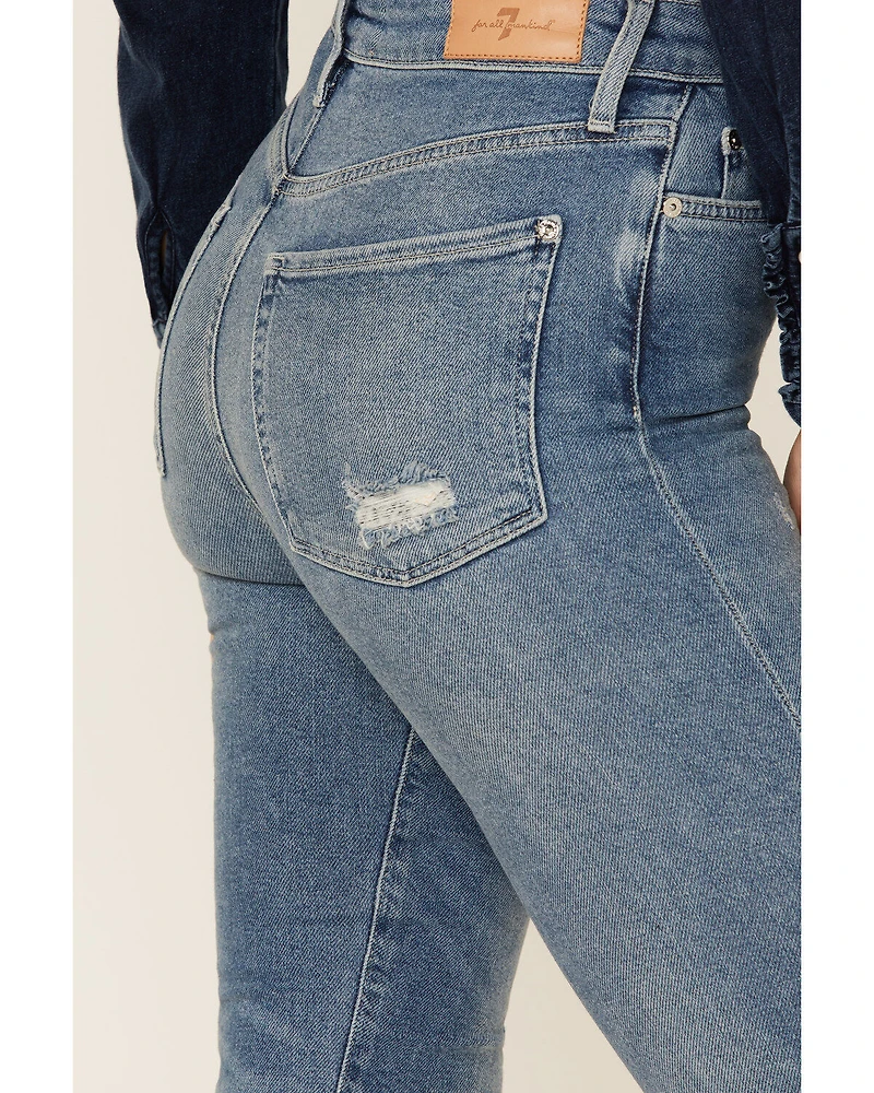 7 For All Mankind Women's Ultra High Rise Slim Kick-Flare Jeans