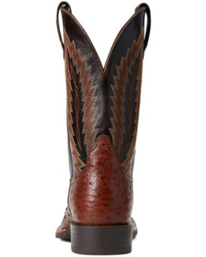 Ariat Men's Full Quill Ostrich Quantum Primo Western Boot - Broad Square Toe