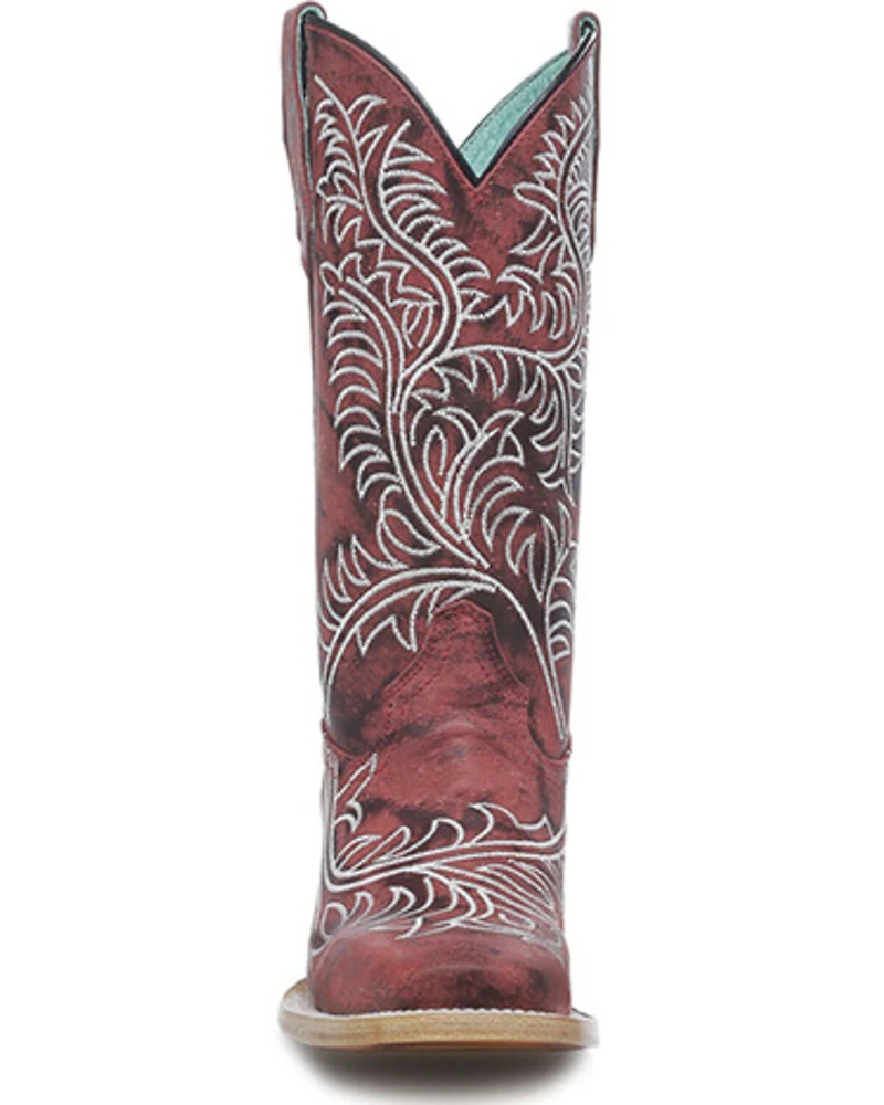 Corral Girls' Embroidered Western Boots - Square Toe
