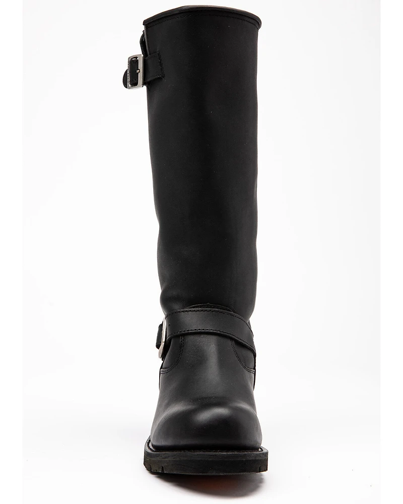 Ad Tec Men's 16" Oiled Leather Engineer Boots - Soft Toe