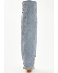 Wonderwest Women's Zendaya Tall Suede Western Boots - Snip Toe