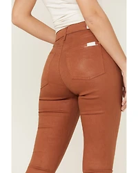 7 For All Mankind Women's Coated Faux Leather Ankle Skinny Jeans