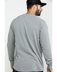 Ariat Men's Gray Rebar Cotton Strong Graphic Long Sleeve Work Shirt - Big & Tall