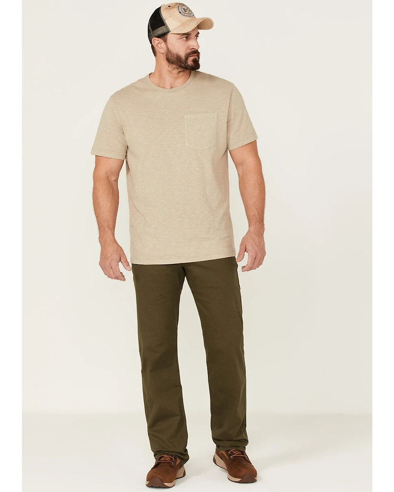 Brothers and Sons Men's Weathered Ripstop Stretch Slim Straight Pants