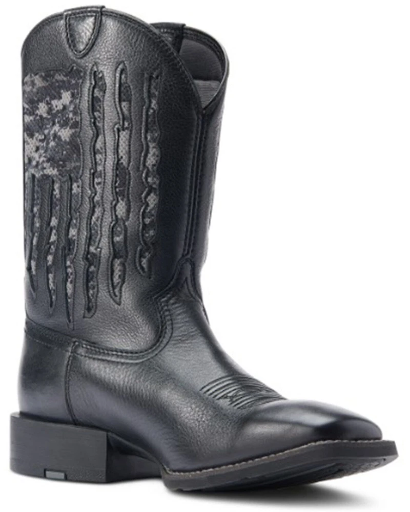 Ariat Men's Sport My Country VentTEK Western Performance Boots - Broad Square Toe