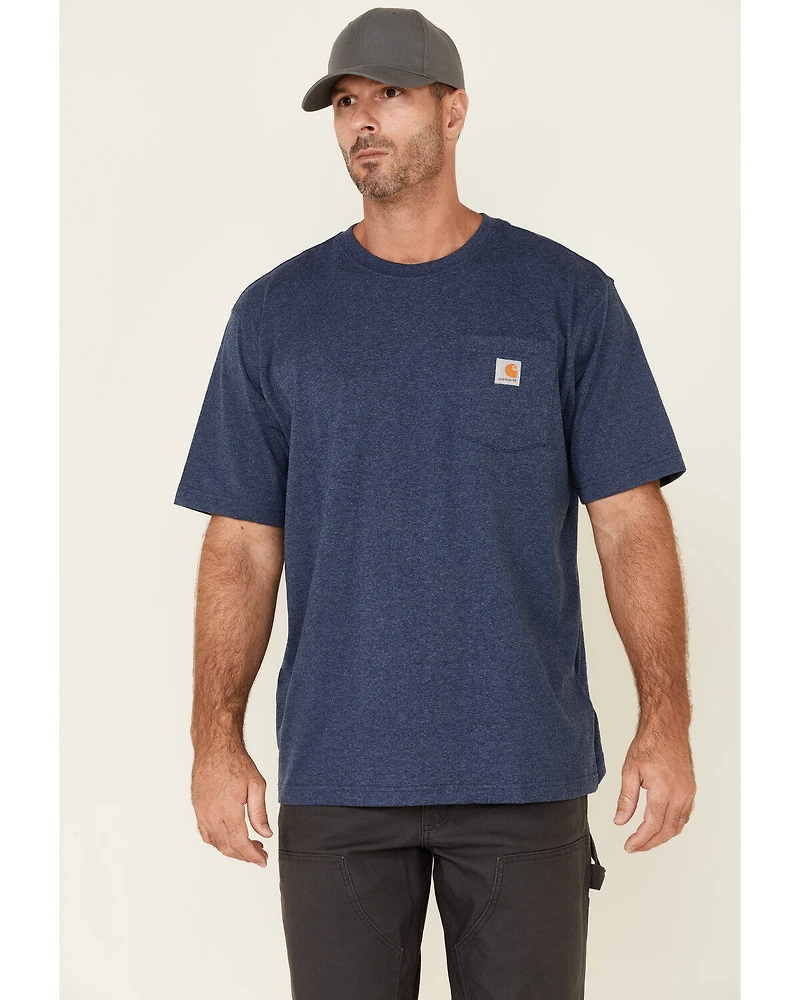 Carhartt Men's Loose Fit Heavyweight Logo Pocket Work T-Shirt