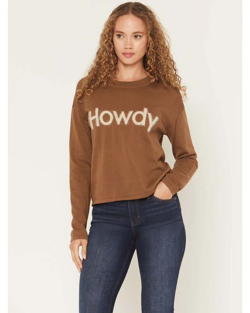 Shyanne Women's Howdy Long Sleeve Sweater